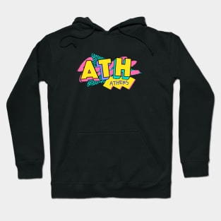 Athens, Greece Retro 90s Logo Hoodie